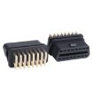 2 PCS J1962f OBD2 16PIN 90 Degree Bend Female Head Connector - 4