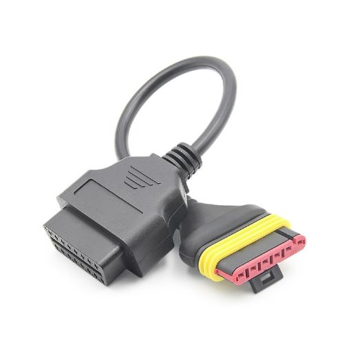 Benelli Motorcycle OBD 6 Pin to 16 Pin Adapter Cable - 1