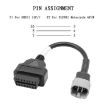 Suzuki Motorcycle OBD 16PIN Female to 6PIN Connector Cable - 2