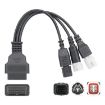 Motorcycle OBD II Adapter Cable for Honda/Yamaha - 4