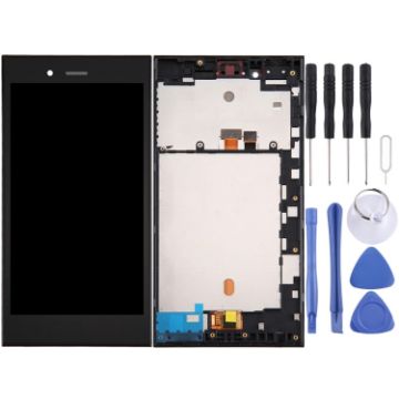 Picture of Original LCD Screen for BlackBerry Z3 Digitizer Full Assembly with Frame (Black)