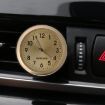 Picture of Car Outlet Clock Car Luminous Material Car Clock Car Electronic Watch Car Air Conditioning Outlet Perfume Ornaments (Gold)