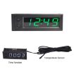 Picture of 3 in 1 Car High-precision Electronic LED Luminous Clock + Thermometer + Voltmeter (Green)