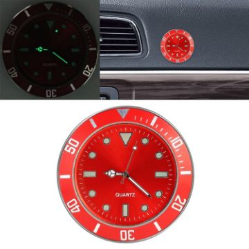 Picture of Car Paste Clock Car Luminous Watch (Red)