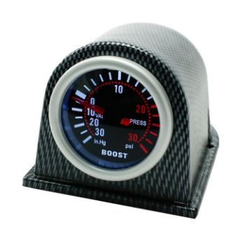 Picture of 52mm 12V Universal Car Modified LED White Light Turbo Boost Gauge