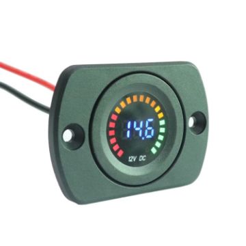 Picture of D5 Auto Motorcycle Ship Modified Colorful Screen Voltage Meter DC Digital LED Display Voltmeter