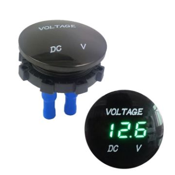 Picture of DC12-24V Automotive Battery DC Digital Display Voltage Meter Modified Measuring Instrument (Green Light)