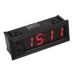 3 in 1 Car LED Clock Thermometer Voltmeter (Red) - 1