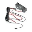 3 in 1 Car LED Clock Thermometer Voltmeter (Green) - 3
