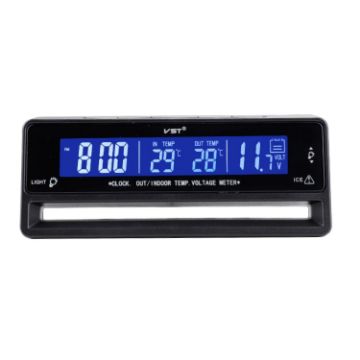 Picture of Car Digital Display Clock Luminous Electronic Thermometer Voltmeter (TS-7010V)