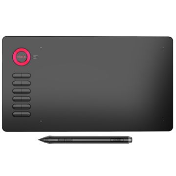 Picture of VEIKK A15 10x6 inch 5080 LPI Smart Touch Electronic Graphic Tablet, with Type-C Interface (Red)