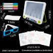 3D Fluorescent Drawing Board Ocean Version - Children's Magic Luminous Graffiti Puzzle - 3