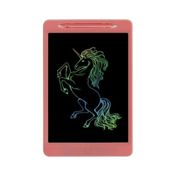 Picture of Children LCD Painting Board Electronic Highlight Written Panel Smart Charging Tablet, Style: 11.5 inch Colorful Lines (Pink)