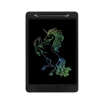 Picture of Children LCD Painting Board Electronic Highlight Written Panel Smart Charging Tablet, Style: 11.5 inch Colorful Lines (Black)