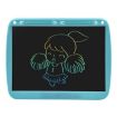 Picture of 15inch Charging Tablet Doodle Message Double Writing Board LCD Children Drawing Board, Specification: Blue Colorful Lines (Blue)