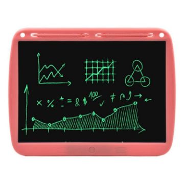 Picture of 15inch Charging Tablet Doodle Message Double Writing Board LCD Children Drawing Board, Specification: Monochrome Lines (Pink)