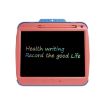Picture of 9 Inch Charging LCD Copy Writing Panel Transparent Electronic Writing Board, Specification: Colorful Lines (Pink)