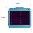 Picture of 9 Inch Charging LCD Copy Writing Panel Transparent Electronic Writing Board, Specification: Colorful Lines (Blue)