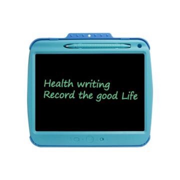 Picture of 9 Inch Charging LCD Copy Writing Panel Transparent Electronic Writing Board, Specification: Monochrome Lines (Blue)