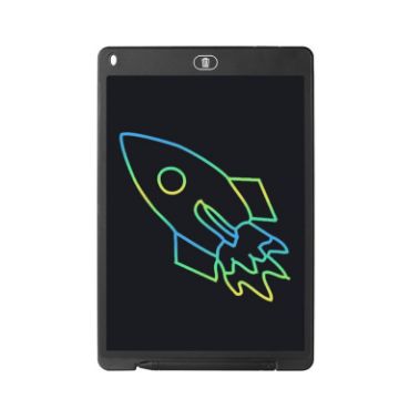 Picture of LCD Writing Board Children Hand Drawn Board, Specification: 12 inch Colorful (Black)