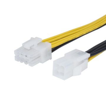 Picture of 8 Pin Male to 4 Pin Female Power Cable, Length: 18.5cm
