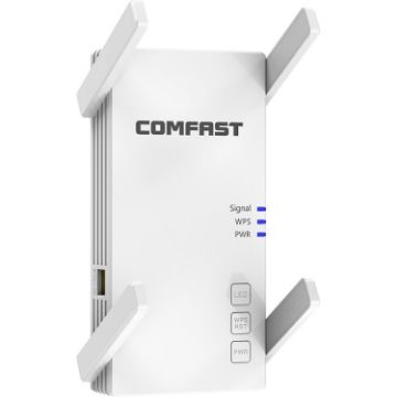 Picture of COMFAST CF-AC2100 2100Mbps Wireless WIFI Signal Amplifier Repeater Booster Network Router with 4 Antennas, EU Plug