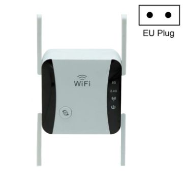 Picture of KP1200 1200Mbps Dual Band 5G WIFI Amplifier Wireless Signal Repeater, Specification:EU Plug (White)
