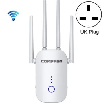 Picture of COMFAST CF-WR758AC Dual Frequency 1200Mbps Wireless Repeater 5.8G WIFI Signal Amplifier, UK Plug