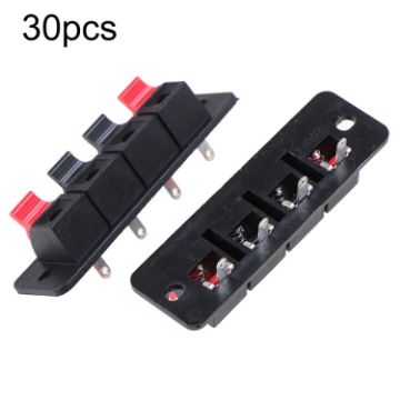 Picture of 30pcs WP4-4 4-Position Spring Wiring Speaker Clip Aging Test Column