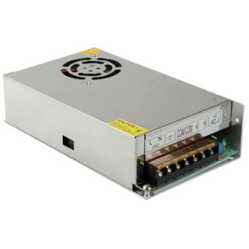 Picture of (S-250-24 DC 0-24V 10A) Regulated Switching Power Supply (Input:AC100~130V/200~240V, Dimension (LxWxH): 200x112x50mm