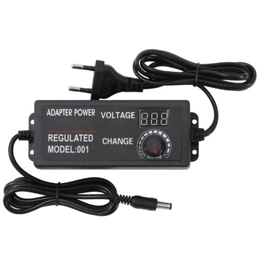 AC to DC Adjustable Voltage Power Adapter Universal Power Supply Display Screen Power Switching Charger US - 1