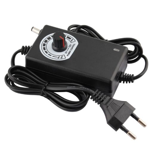 12V Adjustable Power Supply Adapter AC DC 3V - 12V 2A EU Plug - 1
