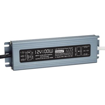 GEEPUT 220V to 12V LED Power Supply Transformer - 8.33A 100W - 1