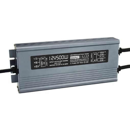 GEEPUT 220V to 12V LED Power Supply Transformer - 41.7A 500W - 1