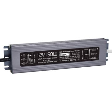 GEEPUT 220V to 12V LED Power Supply Transformer - 12.5A 150W - 1