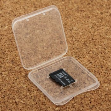 Picture of 100 PCS Transparent Plastic Storage Card Box for Micro SD Card (TF Card)