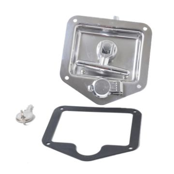 Picture of Folding T Handle Lock Stainless Steel Flush Mount Tool Box for Trailer/Yacht/Truck