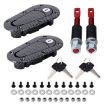 Carbon Fiber Car Hood Lock Pair - Racing Car Cover Lock - 6