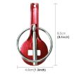 Picture of Universal Carbon Fiber Hood Lock Car Modification Cover Pull-type Engine Lock Pins (Red)