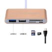 5 in 1 Micro SD + SD + USB 3.0 + USB 2.0 + Micro USB Port to USB-C/Type-C OTG Adapter - 6
