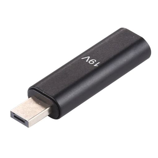 19V Type-C/USB-C Female to PD Adapter for Asus (Black) - 1