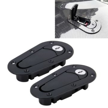 Picture of A Pair Car Modified Hood Lock General Racing Car Cover Lock with Keys (Black)