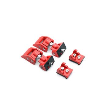 Picture of 2 PCS Car Latch Locking Catch Buckle Engine Cover for Jeep Wrangler JK 2007-2017 (Red)