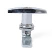 T Shape Handle Paddle Entry Door Latch & Keys Tool Box Lock Silver - 2