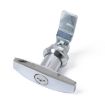 T Shape Handle Paddle Entry Door Latch & Keys Tool Box Lock Silver - 3