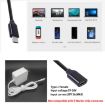 Type-C/USB-C Male to Female PD Power Extended Cable 0.5m - 7