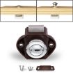 Drawer Cabinet Catch Latch Release - Brown - 1