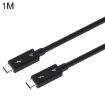 USB-C Male to USB-C Male Cable for Thunderbolt 4, 1m - Black - 1