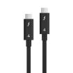 USB-C Male to USB-C Male Cable for Thunderbolt 4, 1m - Black - 2