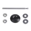 Stainless Steel Quick-pins Push Button Hood Pins Kit (Black) - 2